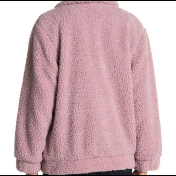 Anthropologie Elodie Pink Sherpa Jacket Small - Picture 2 of 8